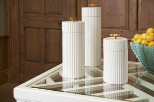 Chelsea House Bolton Transitional Game Table By Jamie Merida — White Painted Wood With Beveled Glass Top, 40" 383303