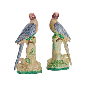 Chelsea House Porcelain Hand-Painted Bird Pair — Realistic Porcelain Figurines, Vibrant Mantel & Shelf Accent 383324