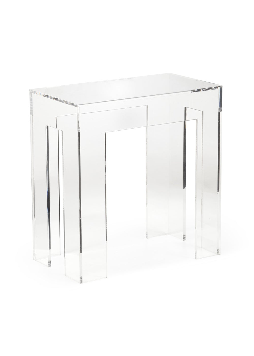 Chelsea House Acrylic Clear End Table – Modern Transparent Accent Side Table, Scratch-Resistant & Fully Assembled (23"H) 383348