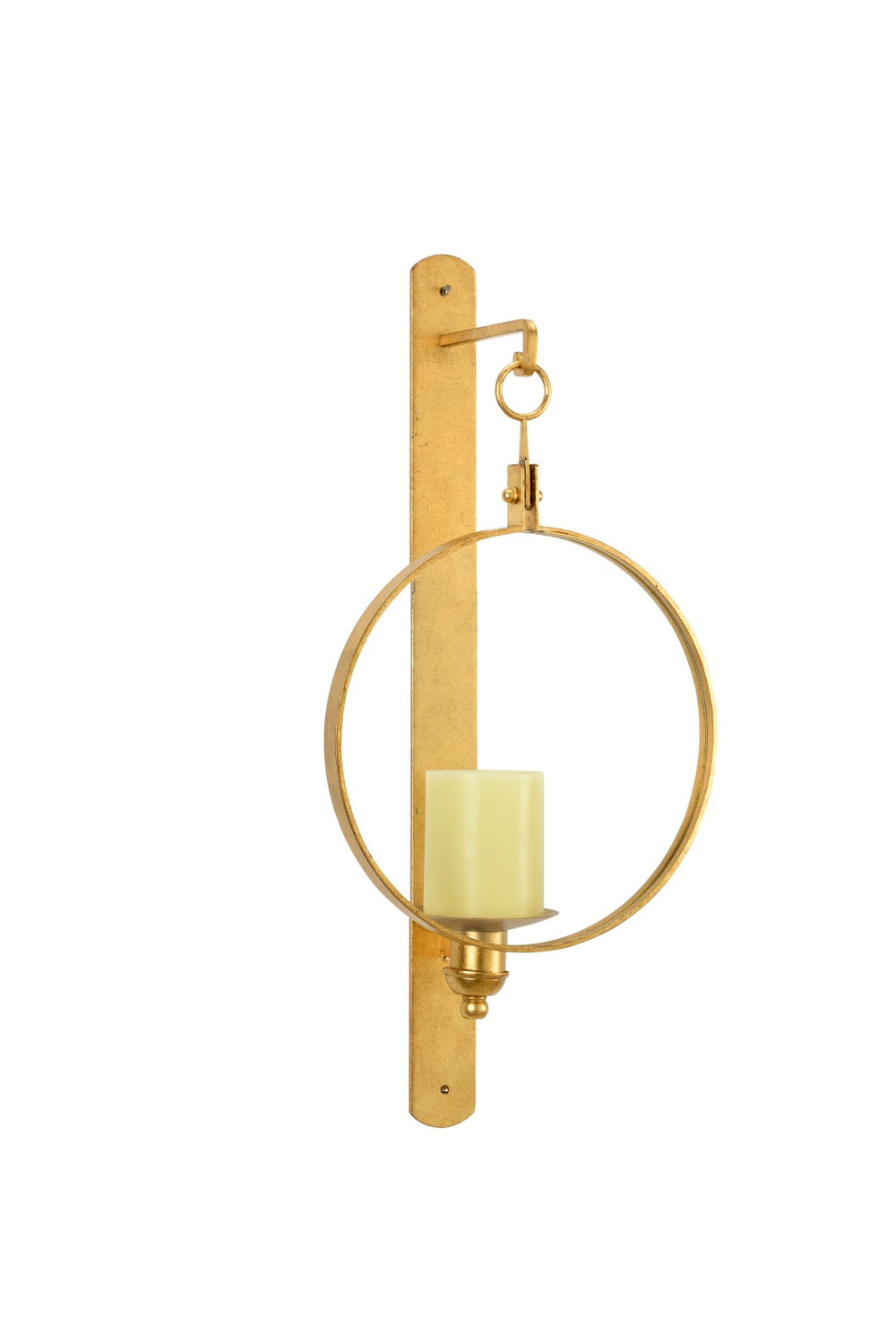 Chelsea House Leggit Antique Gold Leaf Wall Sconce With Clear Glass Shield — Elegant Ambient Lighting For Foyers 383430