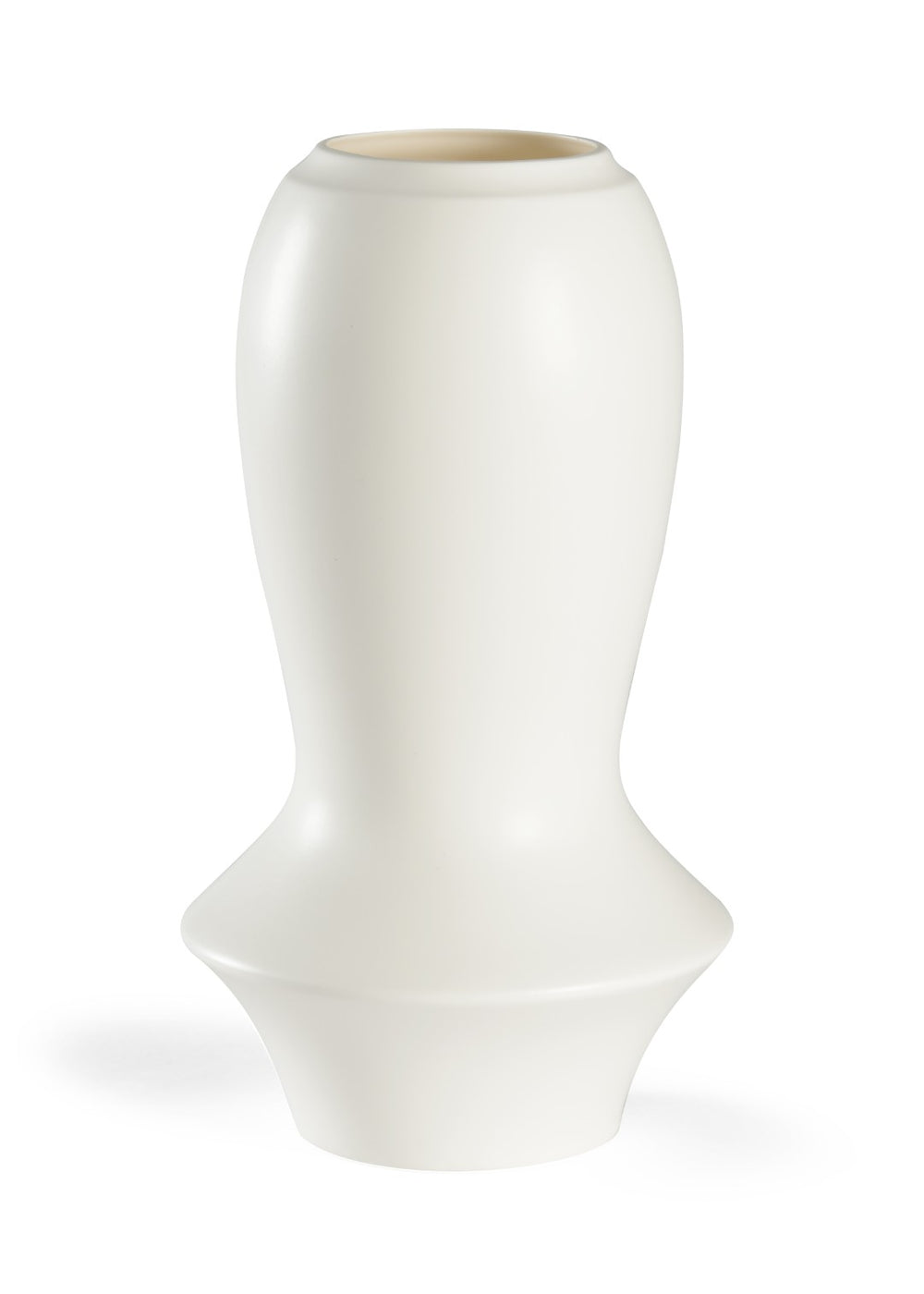Chelsea House Osaka Matte White Ceramic Vase By Bradshaw Orrell — 14.5" Sculptural Accent For Modern & Scandinavian Rooms 383461
