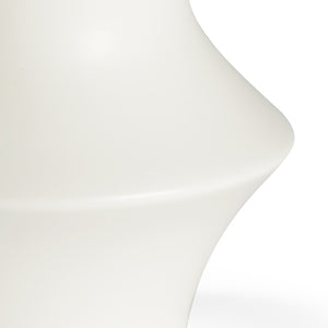Chelsea House Osaka Matte White Ceramic Vase By Bradshaw Orrell — 14.5" Sculptural Accent For Modern & Scandinavian Rooms 383461