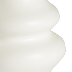 Chelsea House Kyoto Sculptural Vase By Bradshaw Orrell — Matte White Ceramic, 13.5" H Curved Silhouette Accent Piece 383462