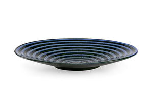 Chelsea House Swirl Hand-Glazed Ceramic Plate 22.75" — Large Blue-Green Swirl Platter For Serving Or Wall Art 383506