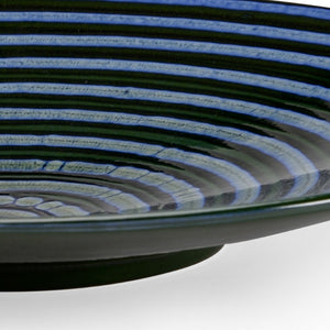 Chelsea House Swirl Hand-Glazed Ceramic Plate 22.75" — Large Blue-Green Swirl Platter For Serving Or Wall Art 383506