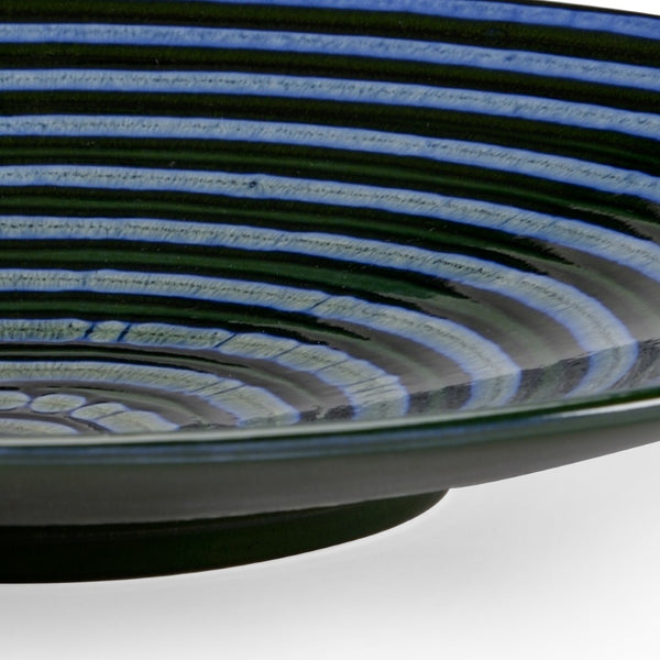 Chelsea House Swirl Hand-Glazed Ceramic Plate 22.75" — Large Blue-Green Swirl Platter For Serving Or Wall Art 383506
