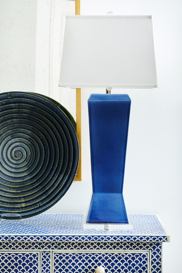 Chelsea House Swirl Hand-Glazed Ceramic Plate 22.75" — Large Blue-Green Swirl Platter For Serving Or Wall Art 383506