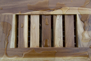 Homeroots 23" Elegant Brown Solid Wood Laundry Hamper With Lid – Stylish Storage For Your Home Décor Needs  Solid Wood 383591