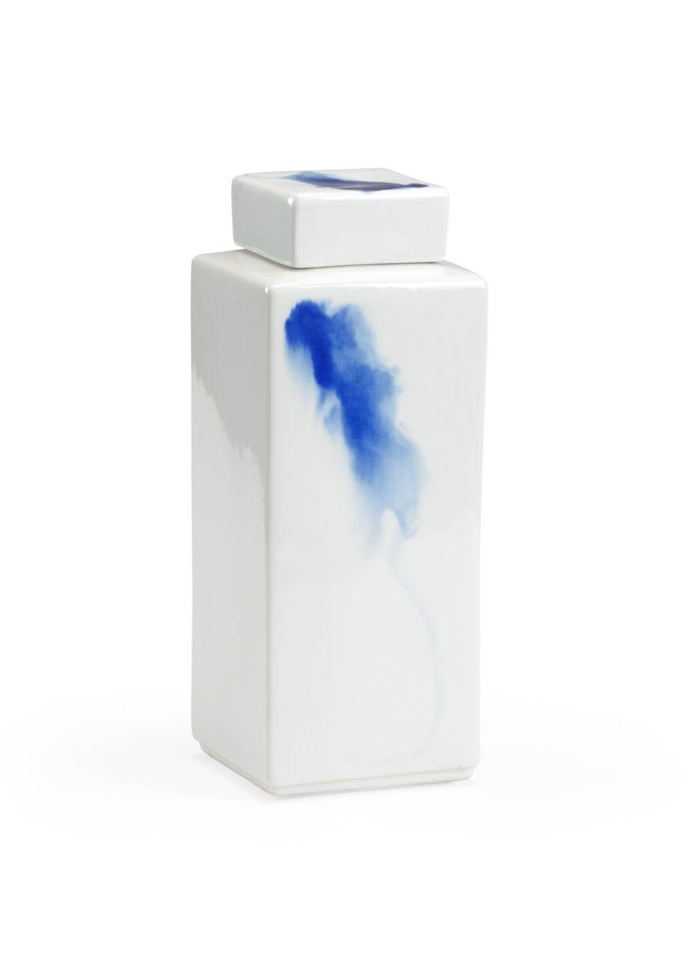 Chelsea House Jizhou Hand-Painted Large Vase — White Glaze With Striking Cobalt Motifs, Artisan Decor Centerpiece 383596