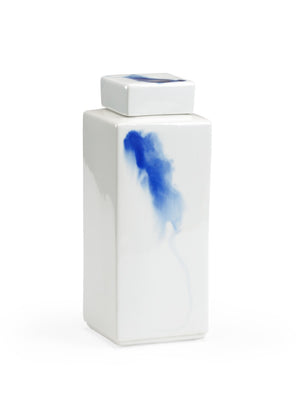 Chelsea House Jizhou Hand-Painted Large Vase — White Glaze With Striking Cobalt Motifs, Artisan Decor Centerpiece 383596