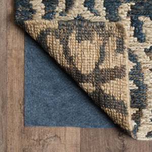 HomeRoots 9' Premium Gray Non-Slip Rug Pad for Ultimate Comfort, Floor Protection, and Longevity in Any Space 8'8" x 11'8" 383615