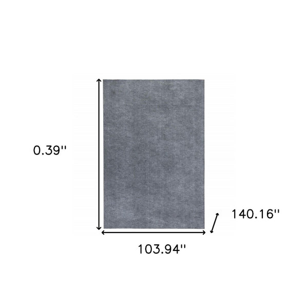 HomeRoots 9' Premium Gray Non-Slip Rug Pad for Ultimate Comfort, Floor Protection, and Longevity in Any Space 8'8" x 11'8" 383615