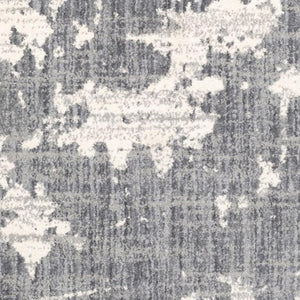 HomeRoots 2' Contemporary Grey and Ivory Distressed Runner Rug - Perfect for Hallways and High-Traffic Areas 7'10" x 10'10" 383668