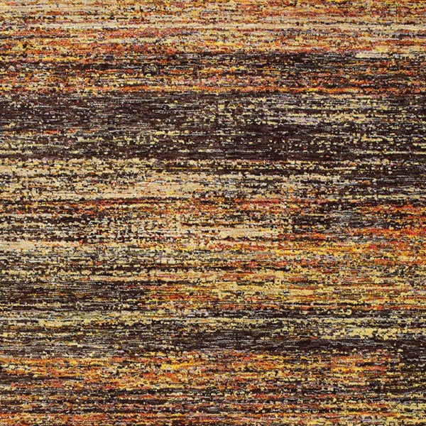 Homeroots 6' X 9' Gold And Slate Abstract Indoor Area Rug Gold,Charcoal Nylon 383686
