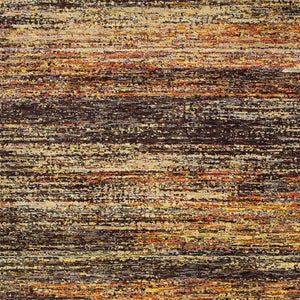 Homeroots 8' X 10' Gold And Slate Abstract Area Rug Gold,Charcoal Nylon 383687
