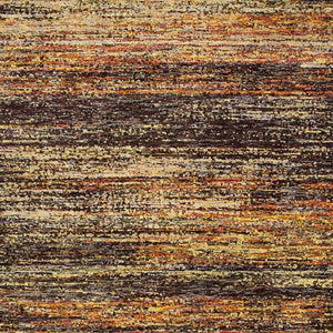 Homeroots 10' X 14' Gold And Slate Abstract Area Rug Gold,Charcoal Nylon 383690