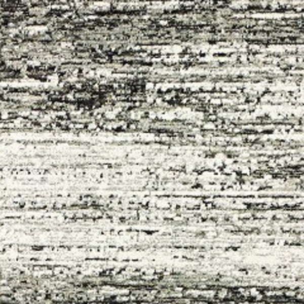 Homeroots 12' Ash And Slate Abstract Runner Rug Ash,Charcoal Nylon 383692