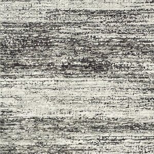 HomeRoots 2' X 8' Abstract Runner Rug - Modern Retro Design, Durable, Easy Care for High-Traffic Areas Ash/ Charcoal 5'3" x 7'3" 383694