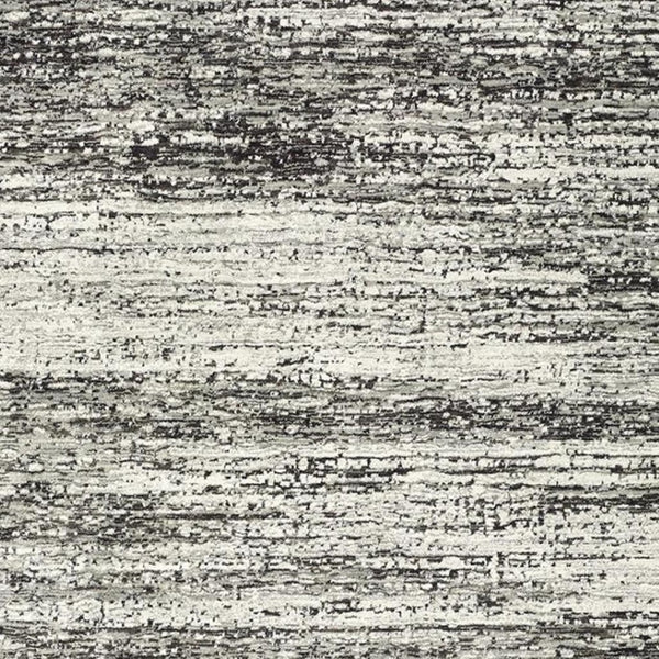 HomeRoots 2' X 8' Abstract Runner Rug - Modern Retro Design, Durable, Easy Care for High-Traffic Areas Ash/ Charcoal 5'3" x 7'3" 383694