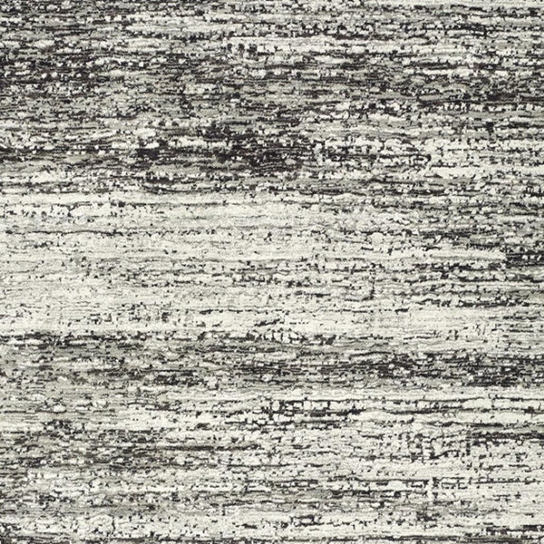HomeRoots 2' X 8' Abstract Runner Rug - Modern Retro Design, Durable, Easy Care for High-Traffic Areas Ash/ Charcoal 6'7" x 9'6" 383695