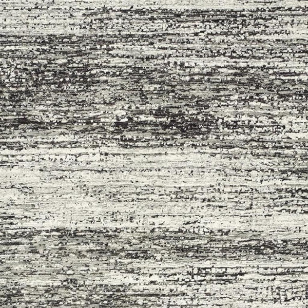 HomeRoots 2' X 8' Abstract Runner Rug - Modern Retro Design, Durable, Easy Care for High-Traffic Areas Ash/ Charcoal 6'7" x 9'6" 383695