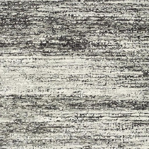 HomeRoots 2' X 8' Abstract Runner Rug - Modern Retro Design, Durable, Easy Care for High-Traffic Areas Ash/ Charcoal 7'10" x 10'10" 383696