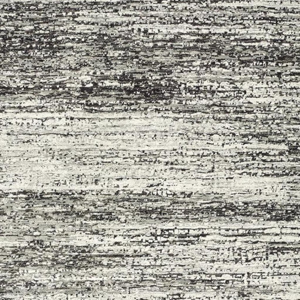 HomeRoots 2' X 8' Abstract Runner Rug - Modern Retro Design, Durable, Easy Care for High-Traffic Areas Ash/ Charcoal 7'10" x 10'10" 383696