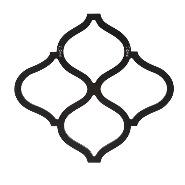 Homeroots Interlocking Mirrored Curved Shapes With Beveled Edge  Glass 383718