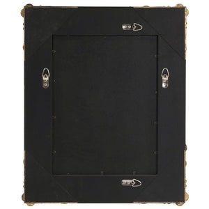 Homeroots Rectangular Gold Leaf Mirror With Scrolling Flourish  Wood 383719