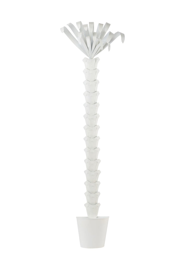 Chelsea House Palm Tree Off-White Lacquered Iron Sculpture 96" Tall — Slim, Durable Tropical Accent For Modern Spaces 383720