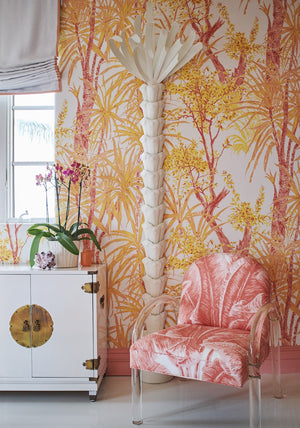 Chelsea House Palm Tree Off-White Lacquered Iron Sculpture 96" Tall — Slim, Durable Tropical Accent For Modern Spaces 383720