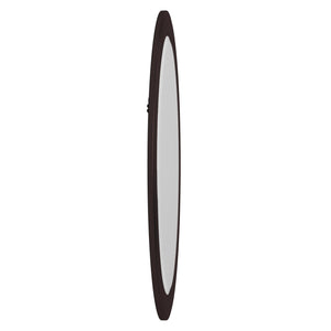 Homeroots Oval Oil Rubbed Bronze Mirror With Wooden Grooves Frame  Wood 383721