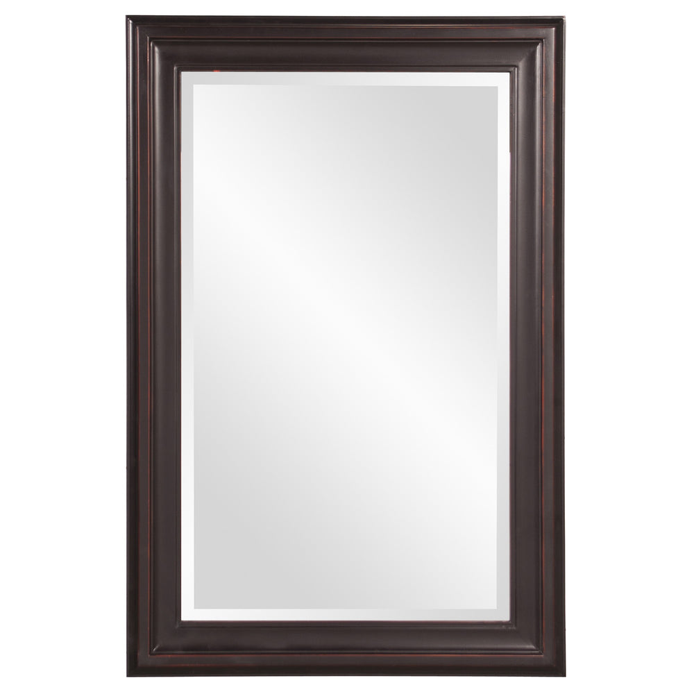 Homeroots Rectangle Oil Rubbed Bronze Finish Mirror With Wooden Bronze Frame  Wood 383729