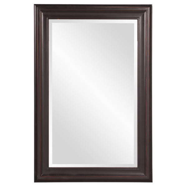 Homeroots Rectangle Oil Rubbed Bronze Finish Mirror With Wooden Bronze Frame  Wood 383729