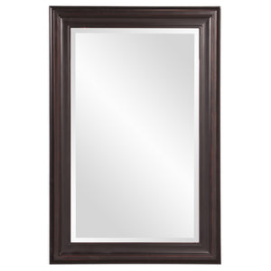 Homeroots Rectangle Oil Rubbed Bronze Finish Mirror With Wooden Bronze Frame  Wood 383729