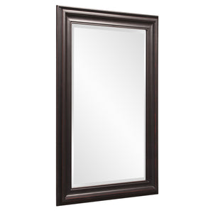 Homeroots Rectangle Oil Rubbed Bronze Finish Mirror With Wooden Bronze Frame  Wood 383729