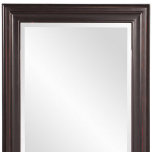 Homeroots Rectangle Oil Rubbed Bronze Finish Mirror With Wooden Bronze Frame  Wood 383729