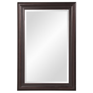 Homeroots Rectangle Oil Rubbed Bronze Finish Mirror With Wooden Bronze Frame  Wood 383729