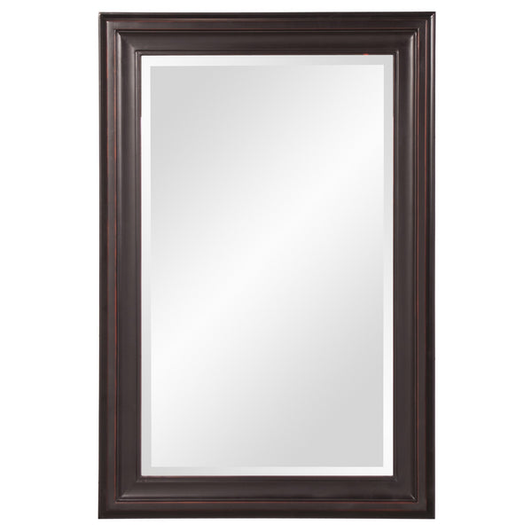 Homeroots Rectangle Oil Rubbed Bronze Finish Mirror With Wooden Bronze Frame  Wood 383729