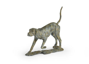 Chelsea House Pointer Parisian Verde Iron Figurine, 9"X10" Distressed Patina Accent For Shelves & Vignettes 383736