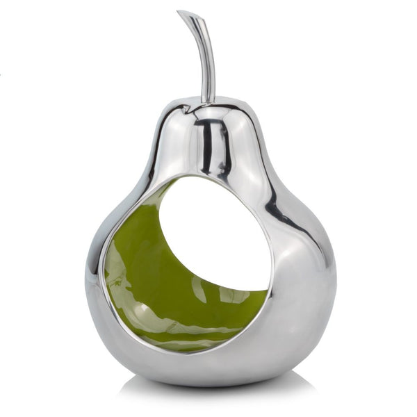 Homeroots 17" White And Silver Buffed Aluminum Tabletop Sculpture  Buffed Aluminum 383740