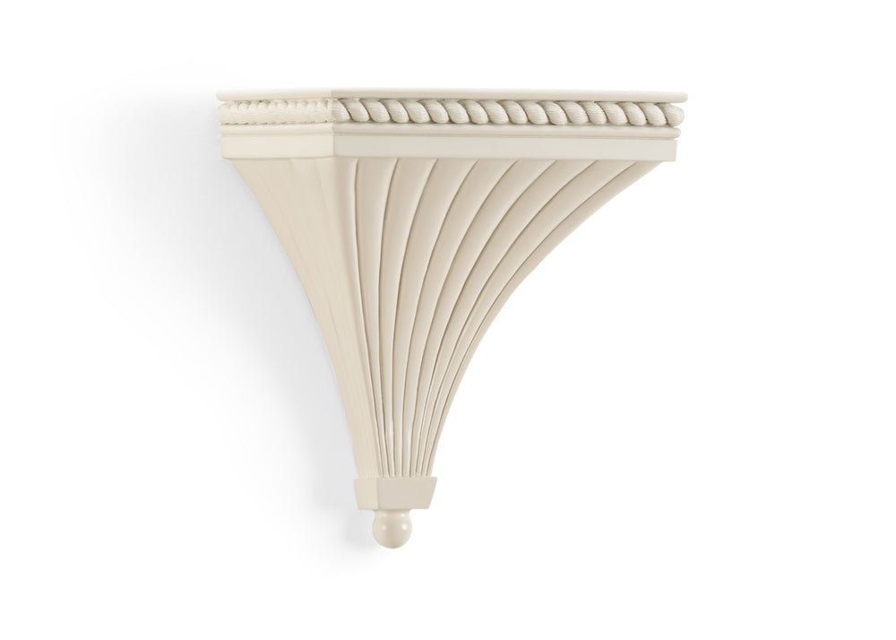 Chelsea House Regal Bracket By Bradshaw Orrell — Cream Lacquer Decorative Wall Support For Shelves, Candles, Accents 383745