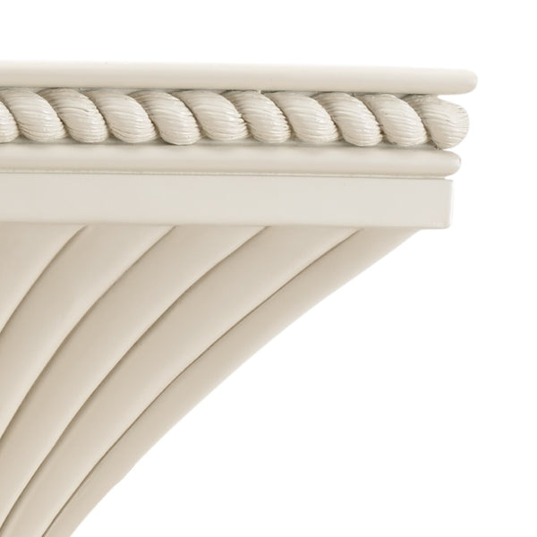 Chelsea House Regal Bracket By Bradshaw Orrell — Cream Lacquer Decorative Wall Support For Shelves, Candles, Accents 383745