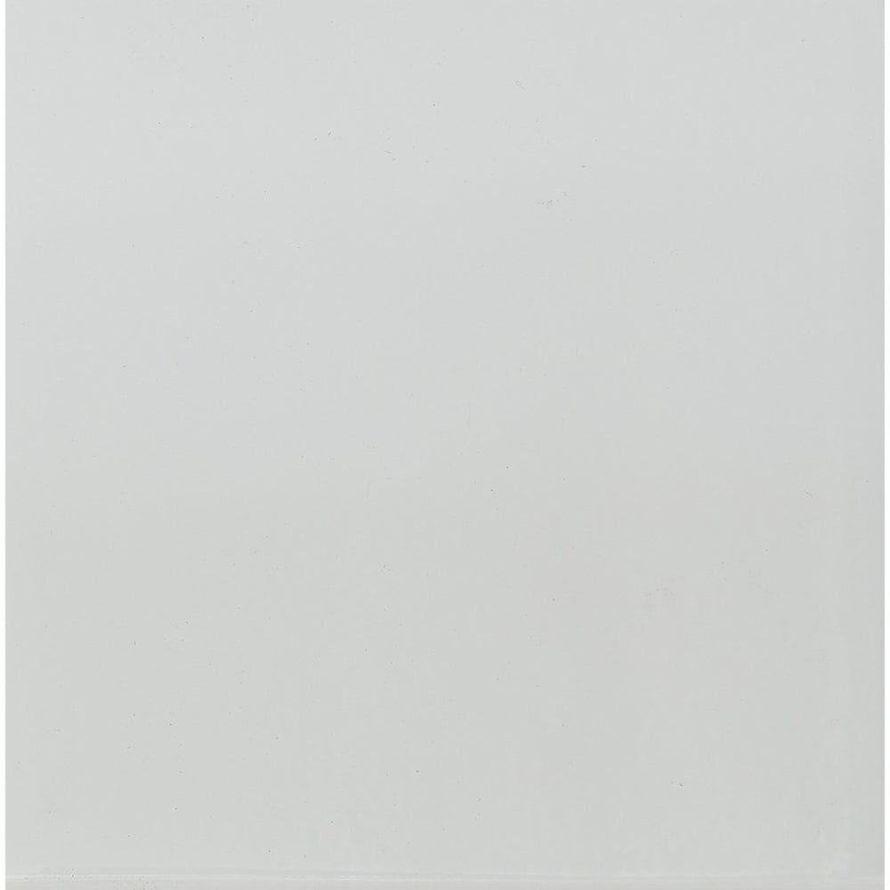 HomeRoots 71" Contemporary Clear Glass Dining Table with White & Gray Stainless Steel Pedestal Base for 6 383824