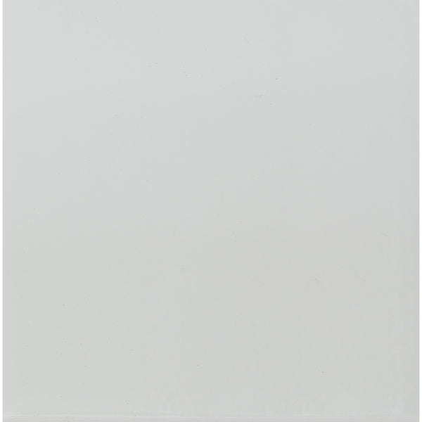 Homeroots 71" Clear And White And Gray Glass And Stainless Steel Pedestal Base Dining Table   383824