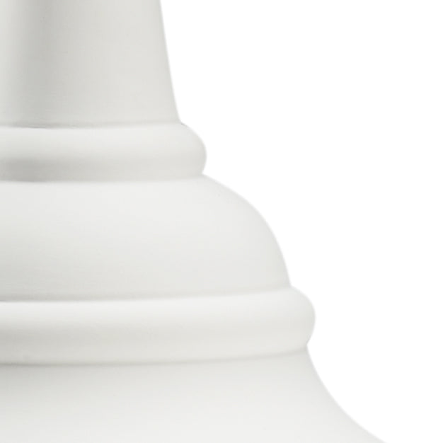 Chelsea House Bisque Ceramic Urn — 33" Tall White Matte Decorative Vase For Dried Florals, Mantel Accent, Timeless Decor 383826