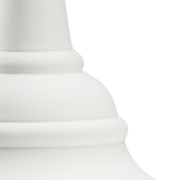 Chelsea House Bisque Ceramic Urn — 33" Tall White Matte Decorative Vase For Dried Florals, Mantel Accent, Timeless Decor 383826