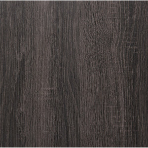 Homeroots 36" Clear And Gray Glass And Stainless Steel Double Pedestal Base Dining Table   383831