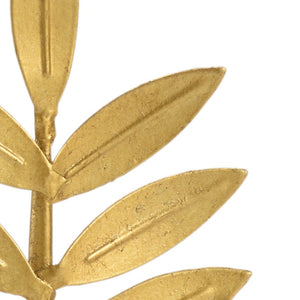 Chelsea House Leaf Antique Gold Sculptural Accent By Claire Bell On Clear Acrylic Base — Organic Mantel & Desk Decor 383866