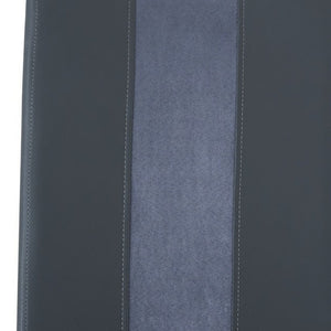 Homeroots Set Of Four Gray And Silver Upholstered Faux Leather Dining Side Chairs  Wood 383962